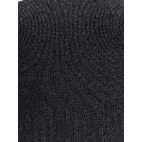 Prada Gray Fleece Wool Top