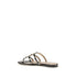 Valentino Garavani Black Calf Leather Bos Taurus Flat Sandals