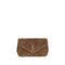 Saint Laurent Brown Calf Leather Bos Taurus Shoulder Bag
