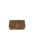 Saint Laurent Brown Calf Leather Bos Taurus Shoulder Bag
