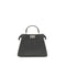 Fendi Gray Leather Shoulder Bag