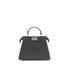 Fendi Gray Leather Shoulder Bag