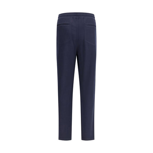 Brunello Cucinelli Blue Cashmere Casual Pants