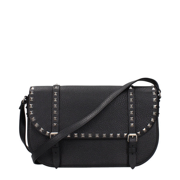 Valentino Garavani Black Leather Crossbody Bag