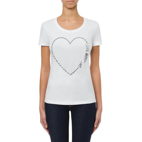 Moschino White Cotton Top