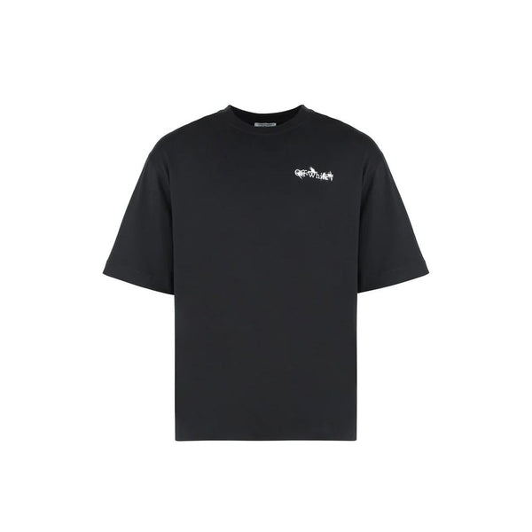 Off-White Black Cotton T-Shirt