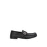 Fendi Black Calfskin Slip-On Loafers