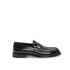 Dolce & Gabbana Black Calfskin Slip-On Loafers