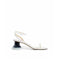 Loewe White Lamb Leather Stiletto Heel Sandals