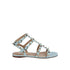 Valentino Garavani Blue Calfskin Strap-On Sandals