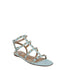 Valentino Garavani Blue Calfskin Strap-On Sandals