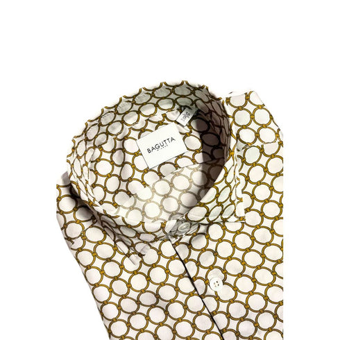 Bagutta White Viscose Shirt