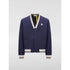 Moncler Blue Cotton Bomber