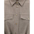 Brunello Cucinelli Brown Fleece Wool Pattern Shirt