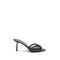 Prada Black Calf Leather Bos Taurus Stiletto Heel Sandals