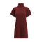 Brunello Cucinelli Bordeaux Fleece Wool Casual Dress