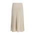 Brunello Cucinelli Cream Acetate Midi Skirt
