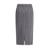 Brunello Cucinelli Gray Polyester Midi Skirt