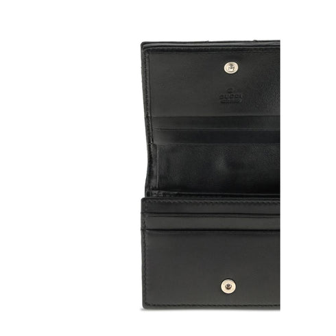 Gucci Black Calf Leather Bos Taurus Wallet