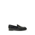 Fendi Black Calf Leather Bos Taurus Slip-On Loafers