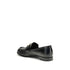 Fendi Black Calf Leather Bos Taurus Slip-On Loafers