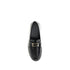 Fendi Black Calf Leather Bos Taurus Slip-On Loafers