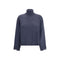 Brunello Cucinelli Blue Fleece Wool Turtleneck