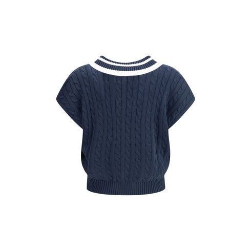 Brunello Cucinelli Blue Cotton Sweatshirt