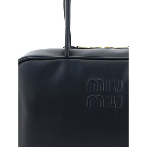 Miu Miu Black Calf Leather Bos Taurus Handbag