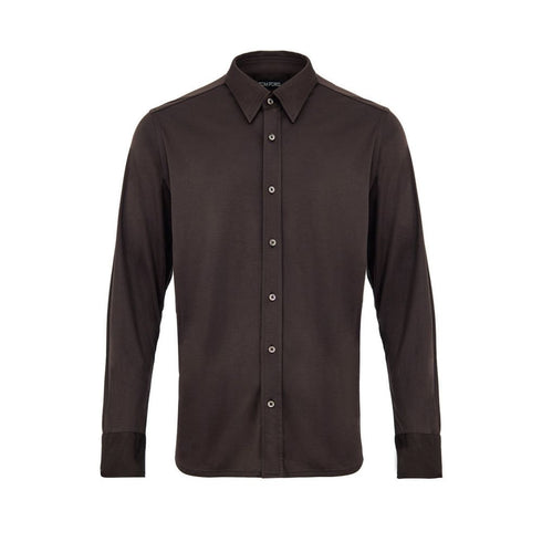 Tom Ford Brown Silk Shirt