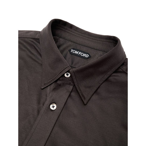 Tom Ford Brown Silk Shirt
