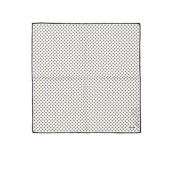 Tom Ford Black And White Silk Clutch Bag