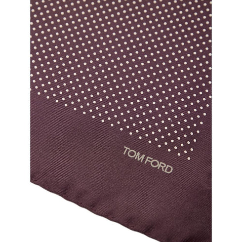 Tom Ford Bordeaux Silk Clutch Bag