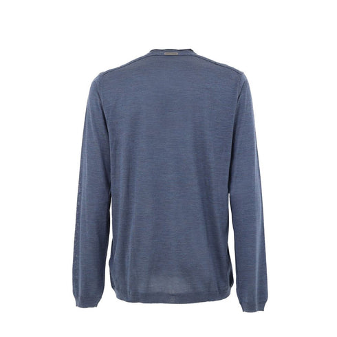 Dolce & Gabbana Blue Silk Sweatshirt