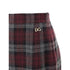 Dolce & Gabbana Bordeaux Wool Mini Skirt