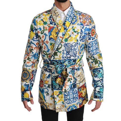 Dolce & Gabbana Multicolor Linen Jackets And Coat