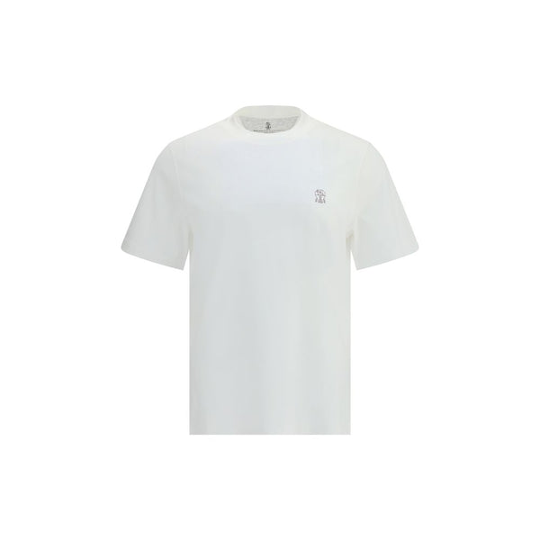 Brunello Cucinelli White Cotton T-Shirt