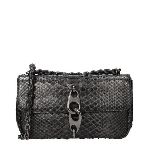 Tom Ford Gray Skin Shoulder Bag