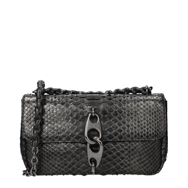 Tom Ford Gray Skin Shoulder Bag