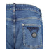 Philipp Plein Blue Cotton Straight-Leg Jeans