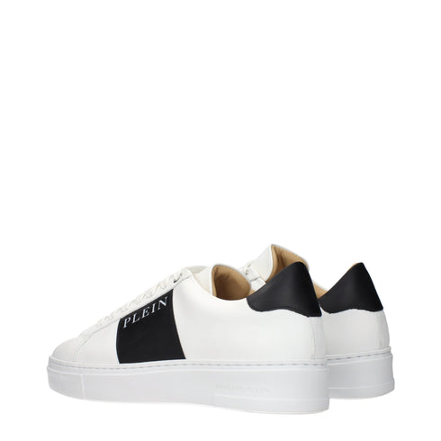 Philipp Plein White Leather Sneakers