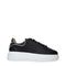 Philipp Plein Black Leather Chunky Sneakers