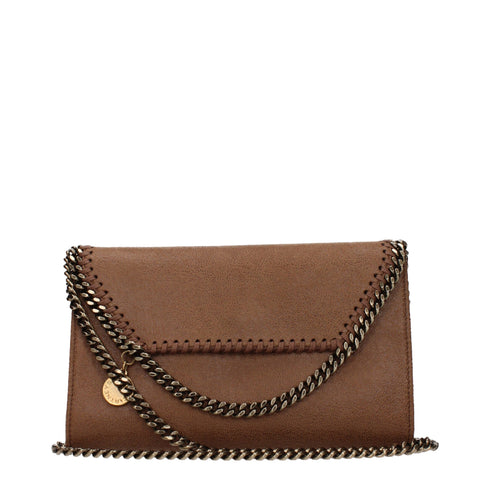 Stella McCartney Brown Leather Clutch Bag