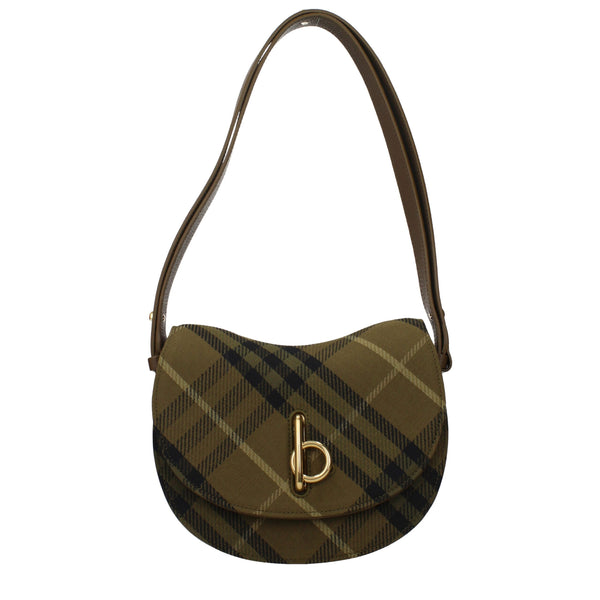 Burberry Green Fabric Shoulder Bag
