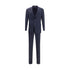 Giorgio Armani Blue Fleece Wool Two-Piece Suit