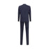 Giorgio Armani Blue Fleece Wool Two-Piece Suit