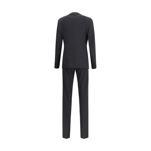 Giorgio Armani Black Fleece Wool Clothing