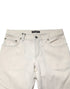 Dolce & Gabbana White Cotton Skinny Denim Trouser Men Jeans