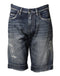 Dolce & Gabbana Blue Cotton Distressed Denim Bermuda Shorts