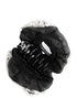 Dolce & Gabbana Black White Silk Floral Lace Crystal Accessory Hair Claw